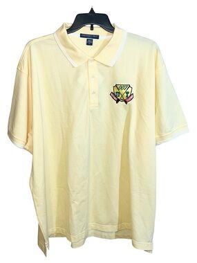 Chestnut Hill National Dormie Golf Short Sleeve Polo Shirt Men’s 4XL Yellow